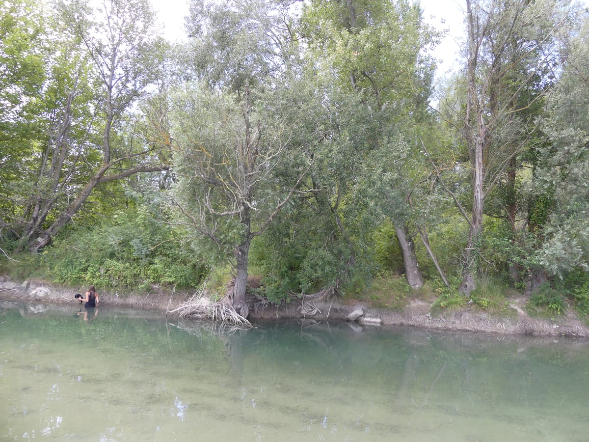 Prospection sur la rivière Drôme
